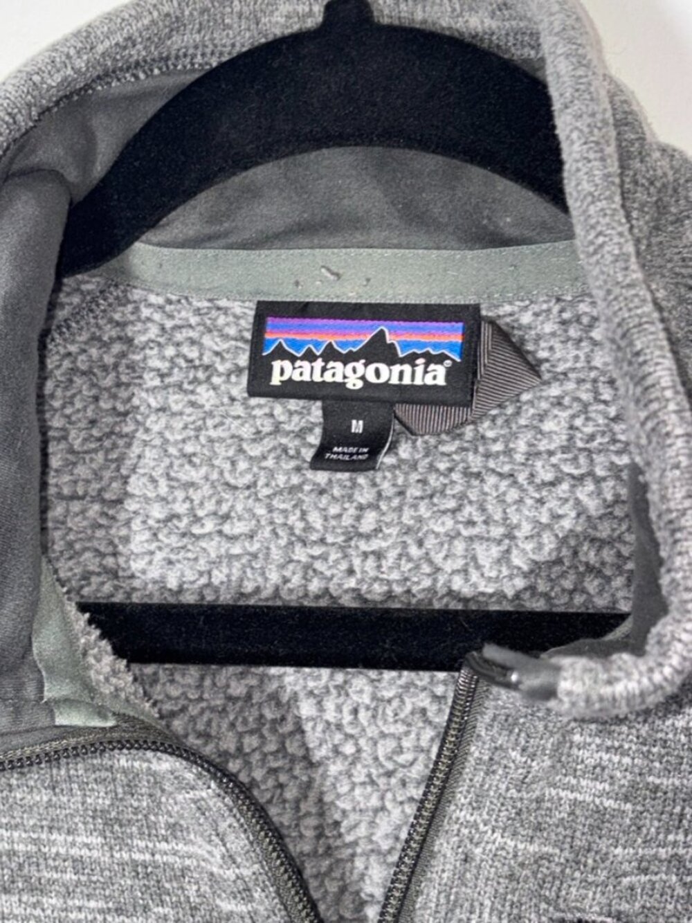 Patagonia Men's Better Sweater Quarter Zip Pullover Heathered Gray size Medium - Picture 3 of 7